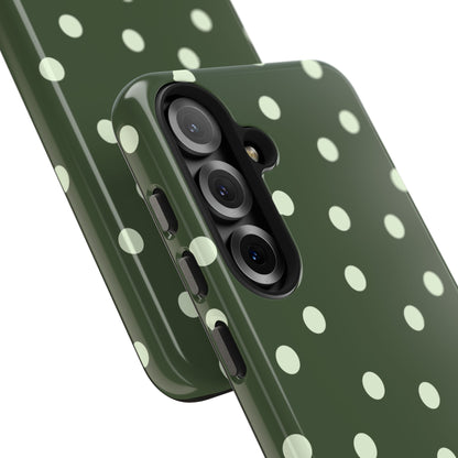 Olive Polka Phone Case