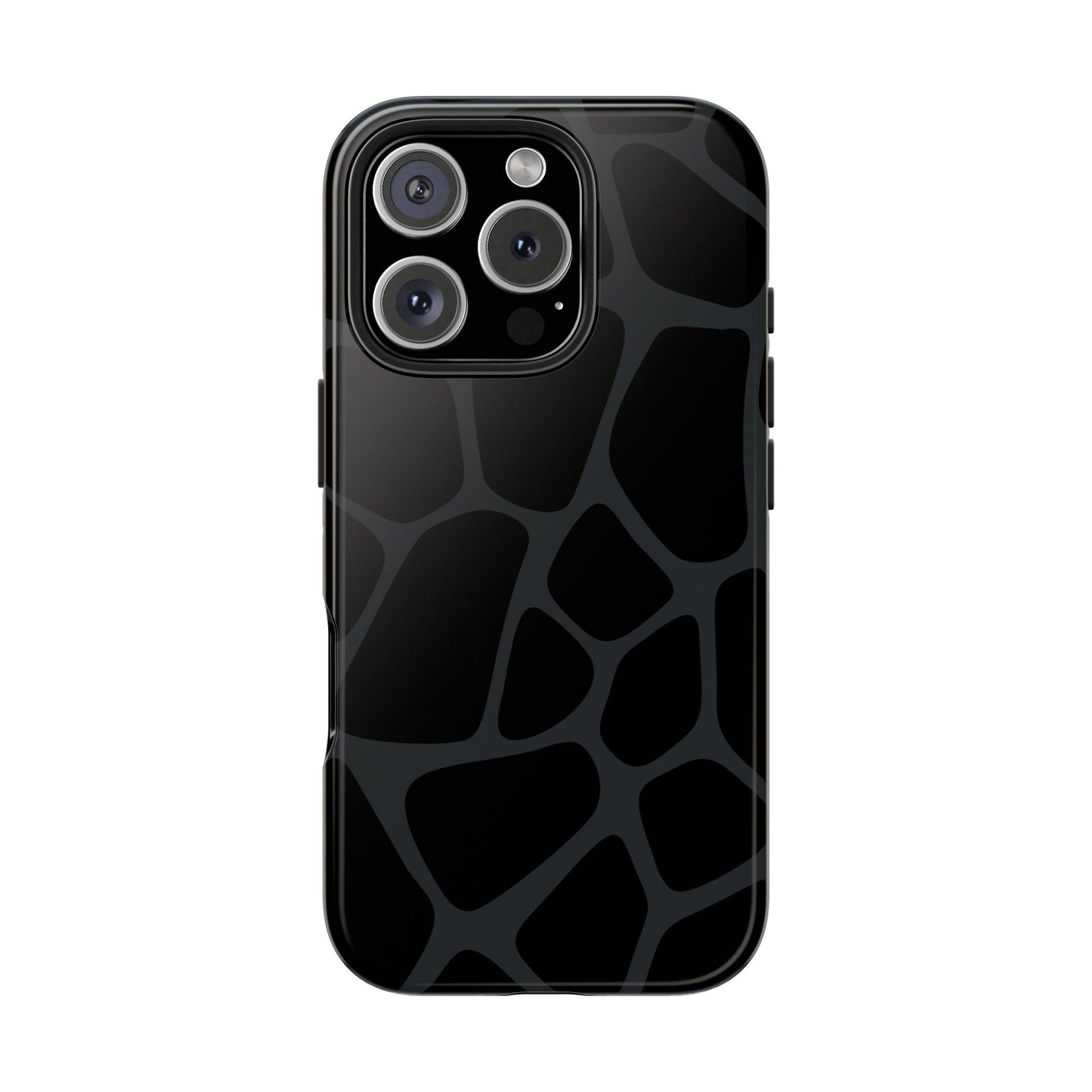 Black Giraffe Print Phone Case